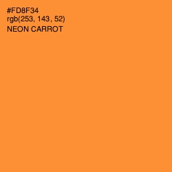 #FD8F34 - Neon Carrot Color Image
